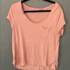 Blush pink pocket tee